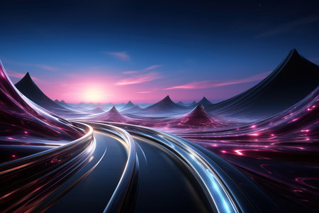 light data tranfer artificial intelligence network background technology , generative aiの素材