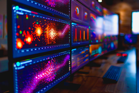 Diagram Scientific information futuristic and Technological Dashboard Map.の素材