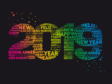 2019 Greeting card - Happy New Yearのイラスト素材