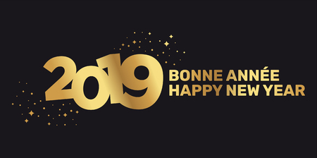2019 Greeting card - Happy New Yearのイラスト素材