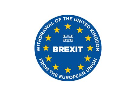 Brexit - Removal of the United Kingdom from the European Unionのイラスト素材