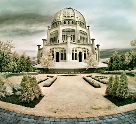 Bahai Temple in Wilmette, Illinoisの写真素材