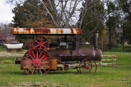 Old Rusty Steam Engineの写真素材