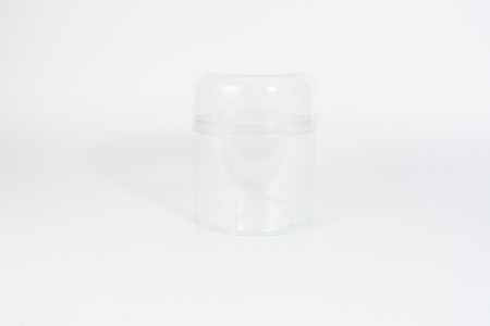 plastic short bottle isolated on white backgroundsの写真素材