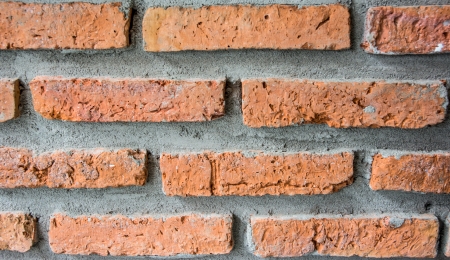 orangebrick block wall cover pattern detailの写真素材