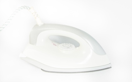 white iron electric isolated on white backgroundsの写真素材