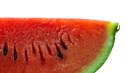red color watermelon isolated on white background