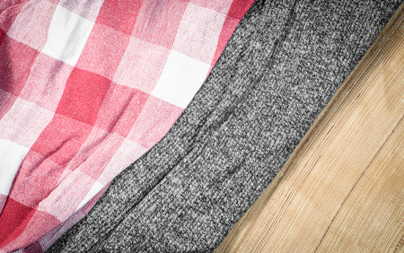 detail plaid pattern and fabric texture for backgroundの写真素材