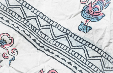close up cotton detail pattern fabric texture for background