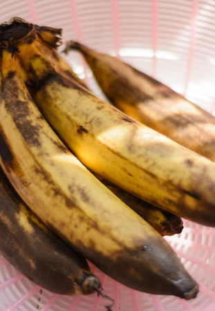 close up Rotten banana fruitの写真素材