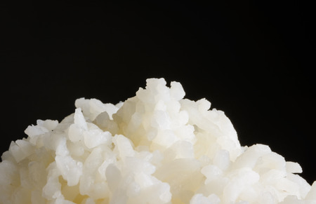 closed up Steamed rice texture food macroの写真素材