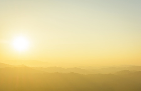 mountain nature with cloud and sky sun lightの写真素材