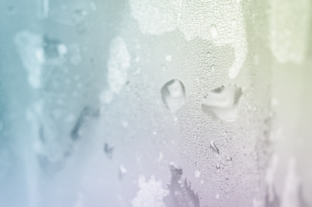 close up ice and water macro background with retro filterの写真素材