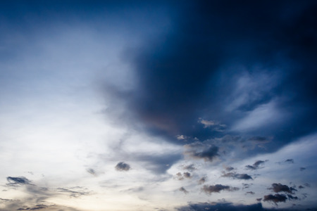 sky view with cloud on sunset time (nature sky)
