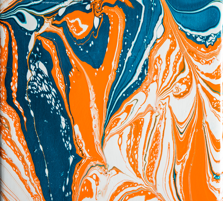 abstract Color oil paint on water background (oil color mable style )with retro filter
