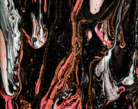 abstract Color oil paint on water background (oil color mable style )with retro filter