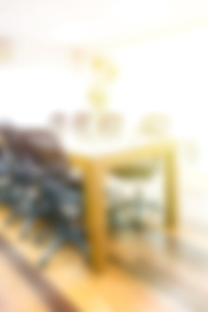 blur background of  table and chair at meeting roomの写真素材