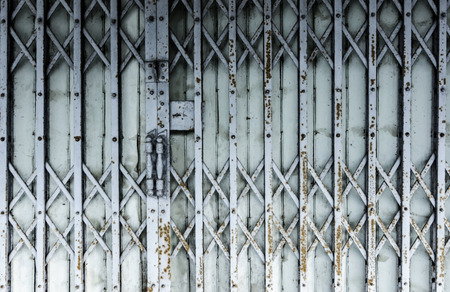 old Vintage steel Shutter door pattern.の写真素材