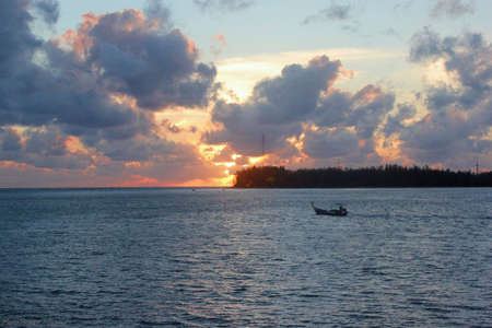 Speef Boat on the sea, diving, Phiphi island.の素材