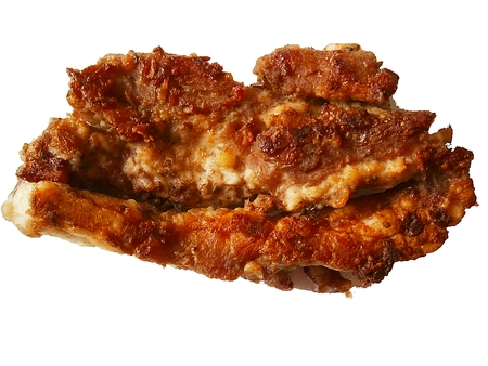 Steak isolated, suitable for restaurant menuの写真素材