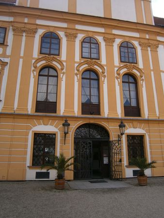 Famous Baroque chateau Jaromerice over Rokytnou Czech Republicのeditorial素材