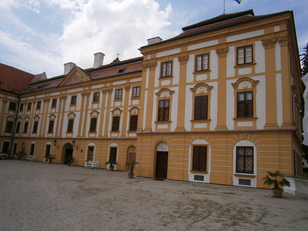 Famous Baroque chateau Jaromerice over Rokytnou Czech Republicのeditorial素材