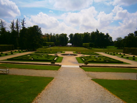 Famous Baroque chateau Jaromerice over Rokytnou Czech Republicのeditorial素材