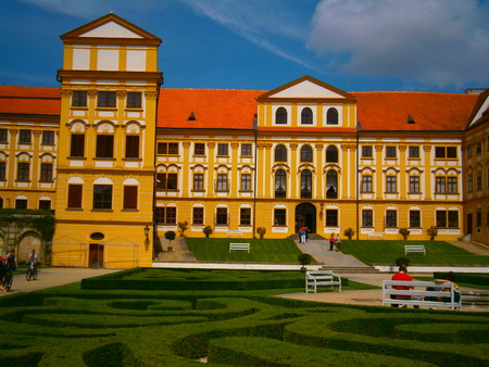 Famous Baroque chateau Jaromerice over Rokytnou Czech Republicのeditorial素材