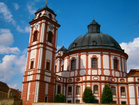 Famous Baroque chateau Jaromerice over Rokytnou Czech Republicのeditorial素材