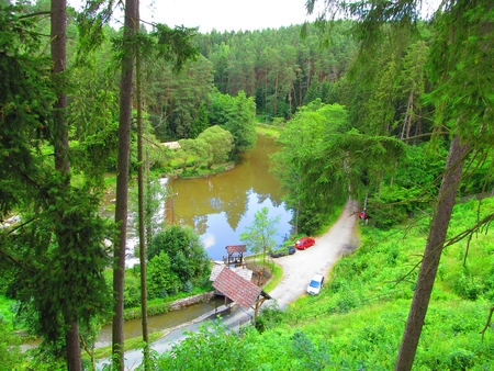 View of the river bayの写真素材