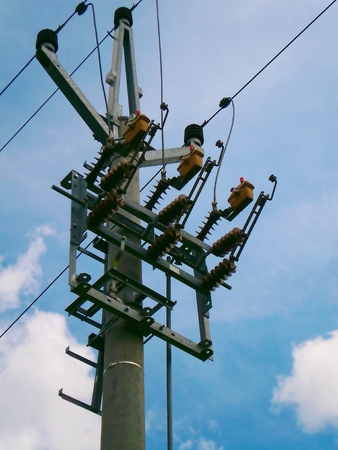 High-voltage linesの写真素材