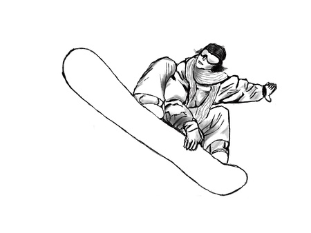 skiingの写真素材