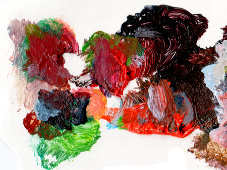 oil painting color texture on paper