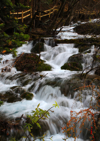china jiuzhaigou park at sichuanの写真素材