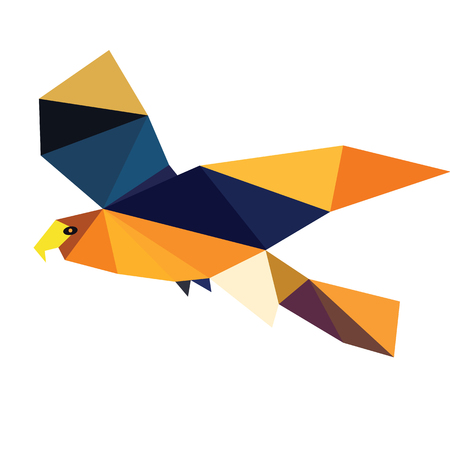 low poly bird eagles design paintの写真素材