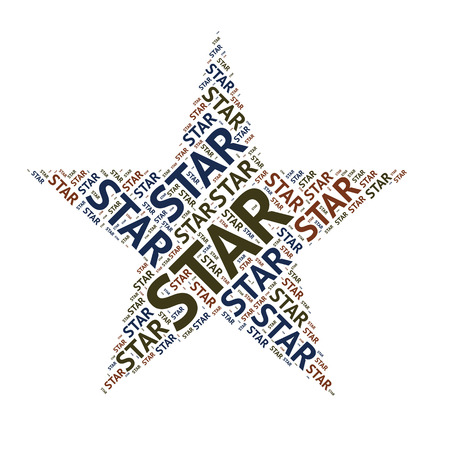 word sharp design  five pointed starの写真素材