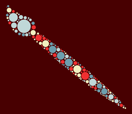 paint brush shape, vector design by color pointのイラスト素材