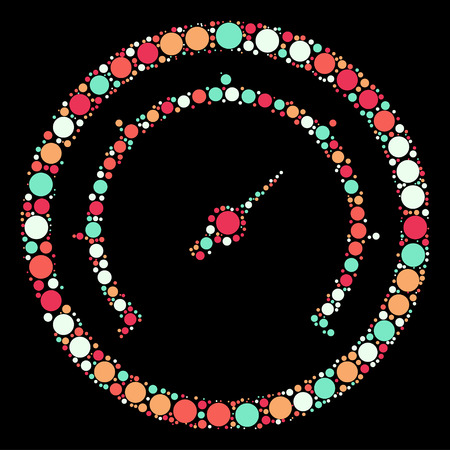 dashboard shape vector design by color pointのイラスト素材
