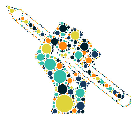 pen hand shape design by color pointのイラスト素材
