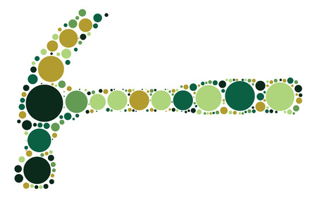 hammer shape design by color pointのイラスト素材