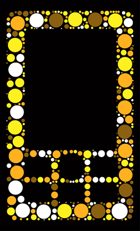 shape design by color pointのイラスト素材