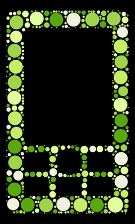 shape design by color pointのイラスト素材