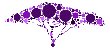 tree shape design by color pointのイラスト素材