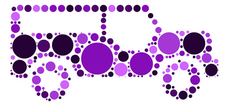 car shape design by color pointのイラスト素材