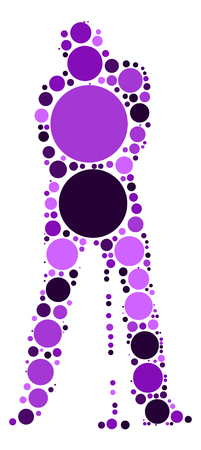 golf shape design by color pointのイラスト素材