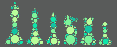 International chess shape design by color point
