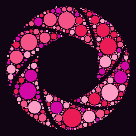 aperture shape design by color pointのイラスト素材