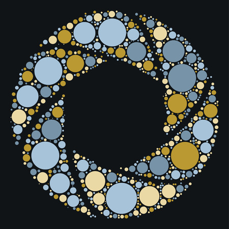 aperture shape design by color pointのイラスト素材