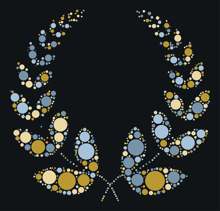 wheat shape design by color pointのイラスト素材