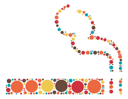 Smoke shape vector design by color pointのイラスト素材